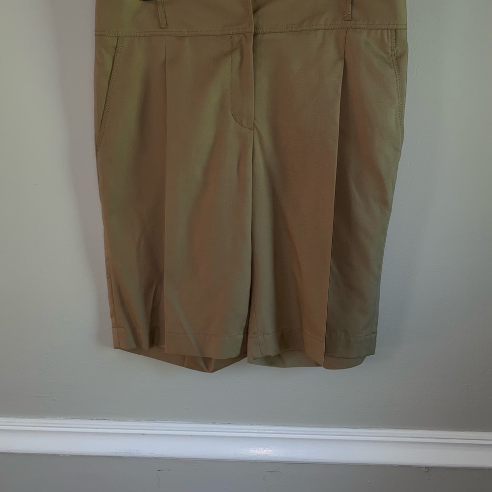 James Perse Tan Bermuda Shorts Classic Style